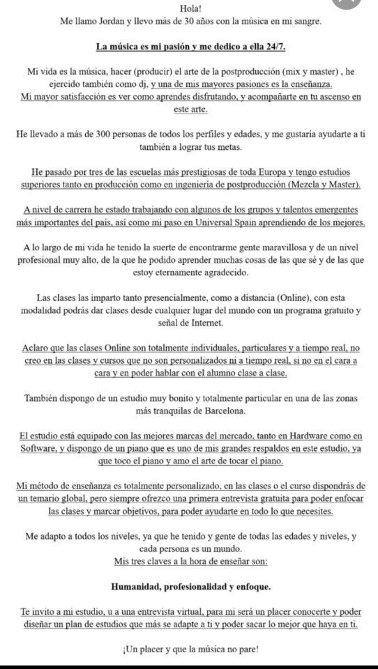 Curso Particular de Post Producción Musical Mix y Master