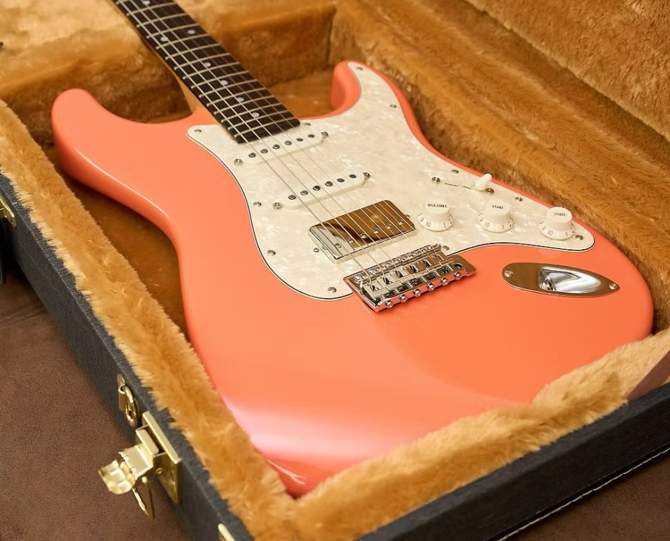 Guitarra Eléctrica Rossi Handmade Guitars Stella Coral Pink