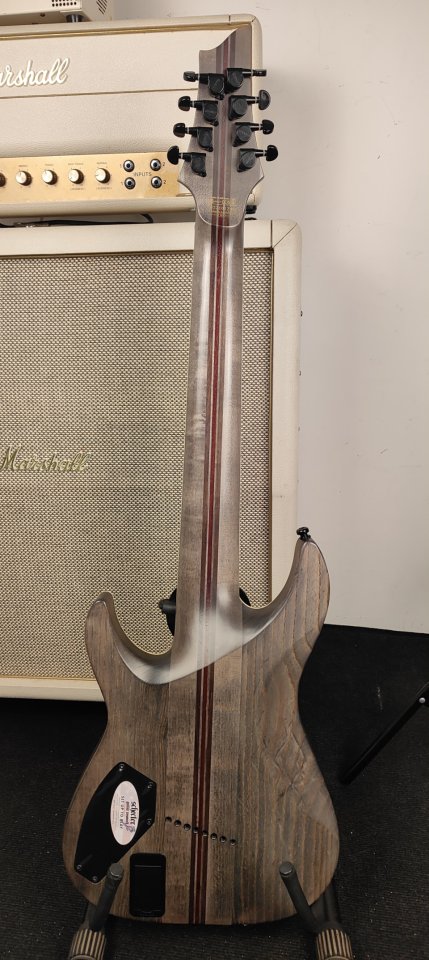 Schecter C-8 MS SLS Elite Evil Twin SBK