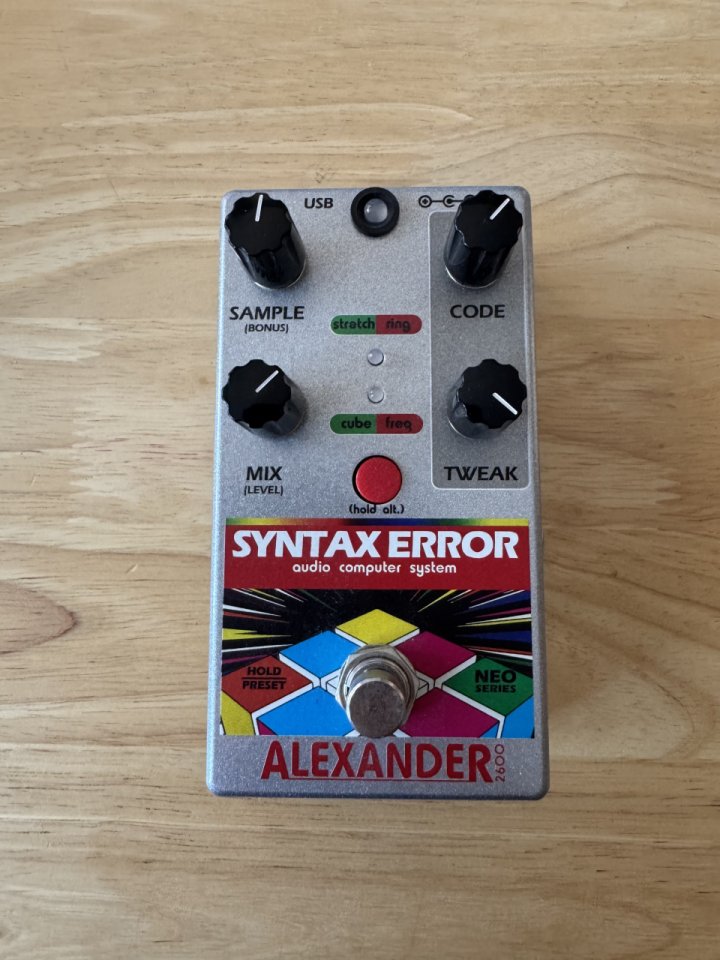 Alexander Syntax Error