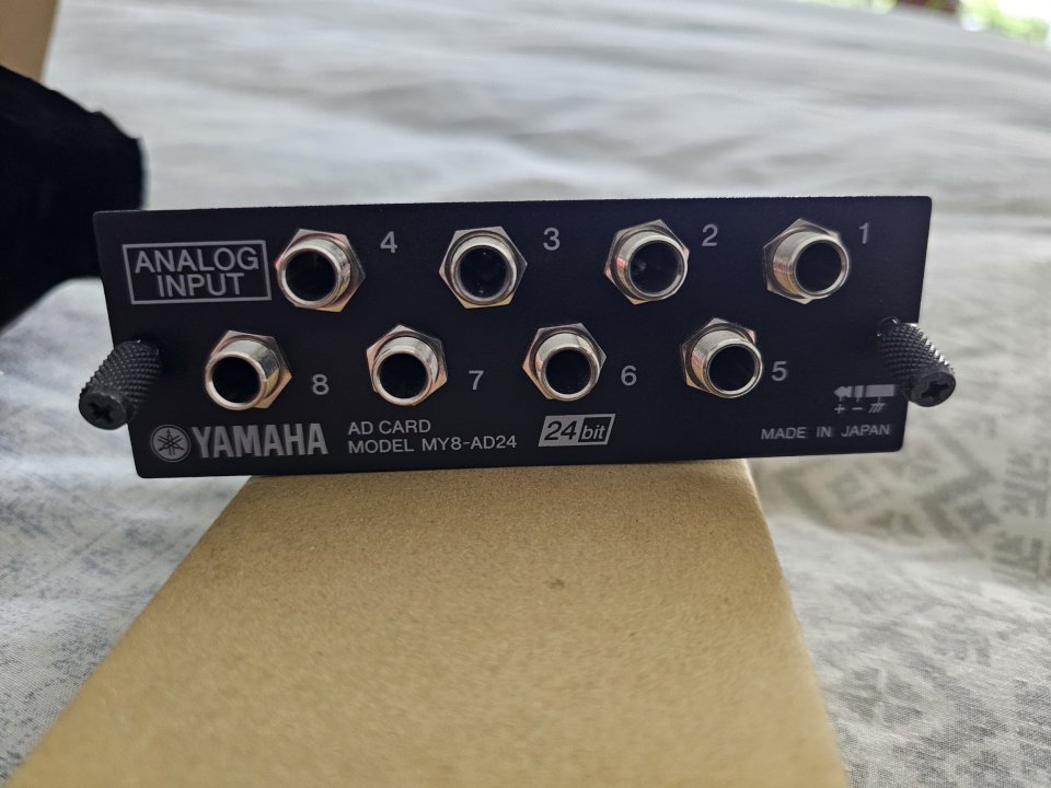 Yamaha MY8-AD24 8-Channel Analog Input Card Mini-YGDAI Japan MY8AD24 24bit
