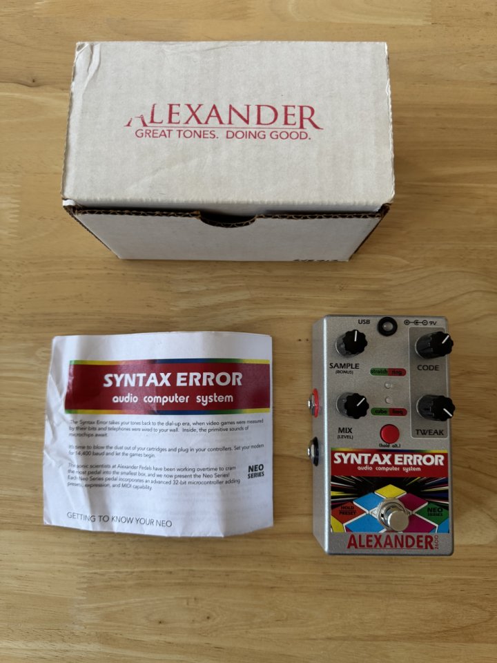 Alexander Syntax Error