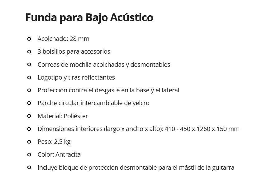 Estuche gama alta bajo caja o acústico Ritter BERN Acoustic Bass ANT