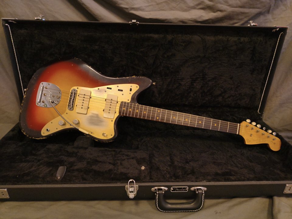 Jazzmaster 59 Partcaster Sunburst MJT, Staytrem, Antiquity