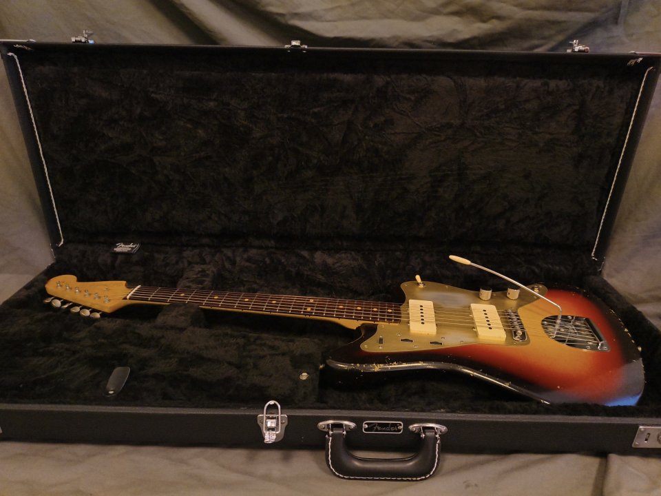 Jazzmaster 59 Partcaster Sunburst MJT, Staytrem, Antiquity