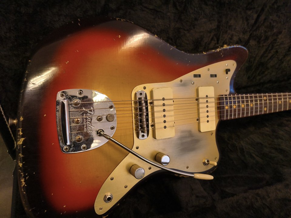 Jazzmaster 59 Partcaster Sunburst MJT, Staytrem, Antiquity