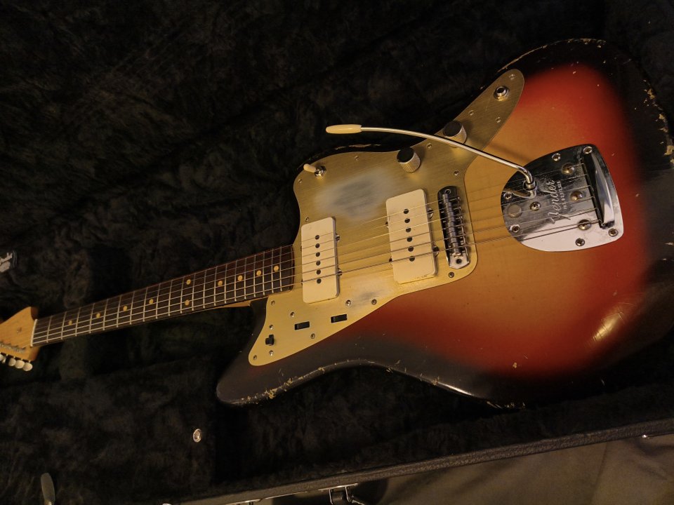Jazzmaster 59 Partcaster Sunburst MJT, Staytrem, Antiquity