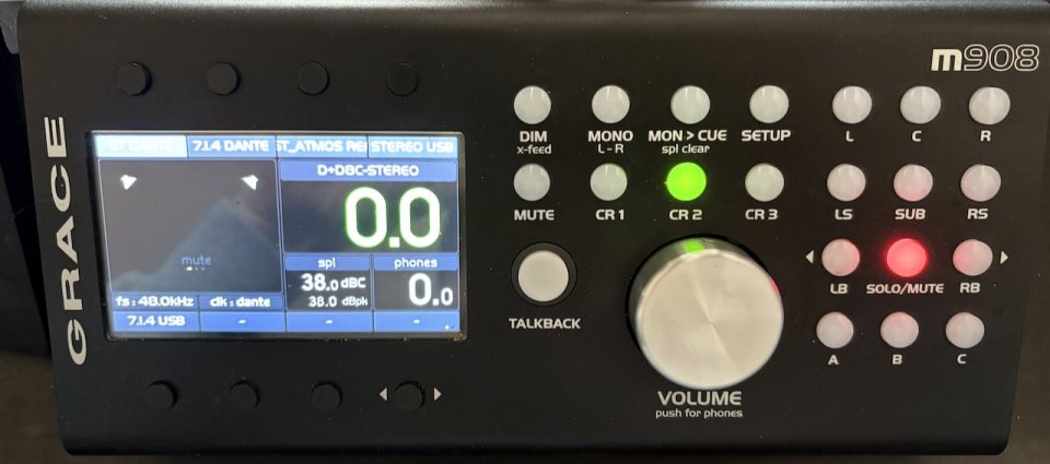 Grace Design y Genelec 7.1.4 Dolby Atmos system