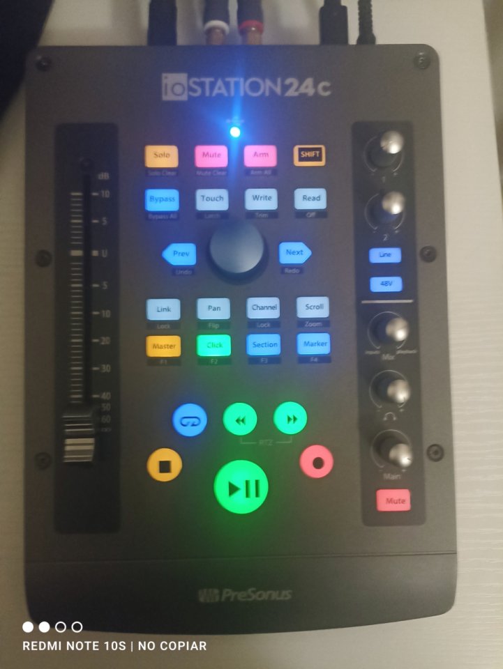 Controlador DAW Presonus iostation 24c interfaz + Faderport v2