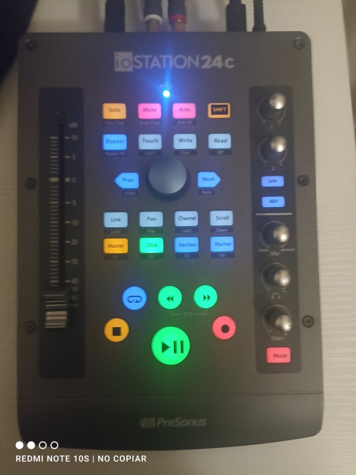 Controlador DAW Presonus iostation 24c interfaz + Faderport v2