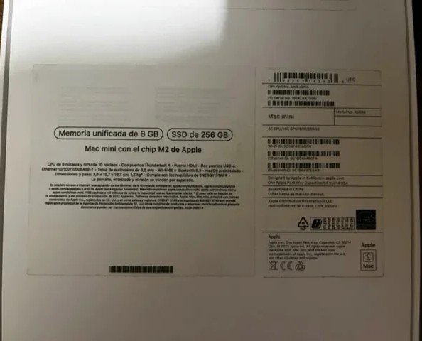 Mac mini M2 8GB RAM 256GB SSD