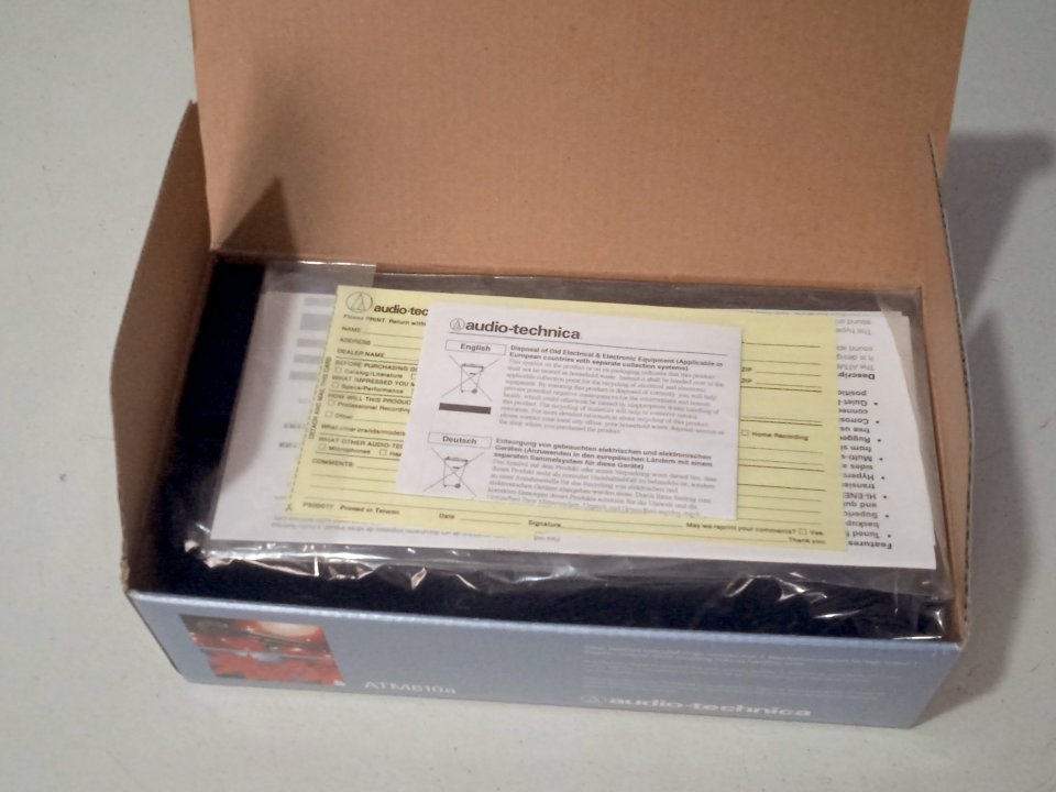 Micrófono Audio Technica ATM 610A Hypercardioid Dynamic