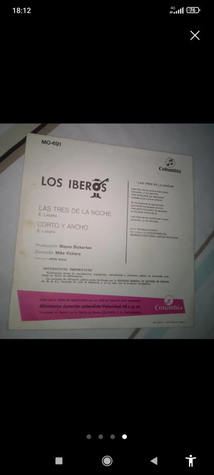 1 Single  Los Iberos 1968