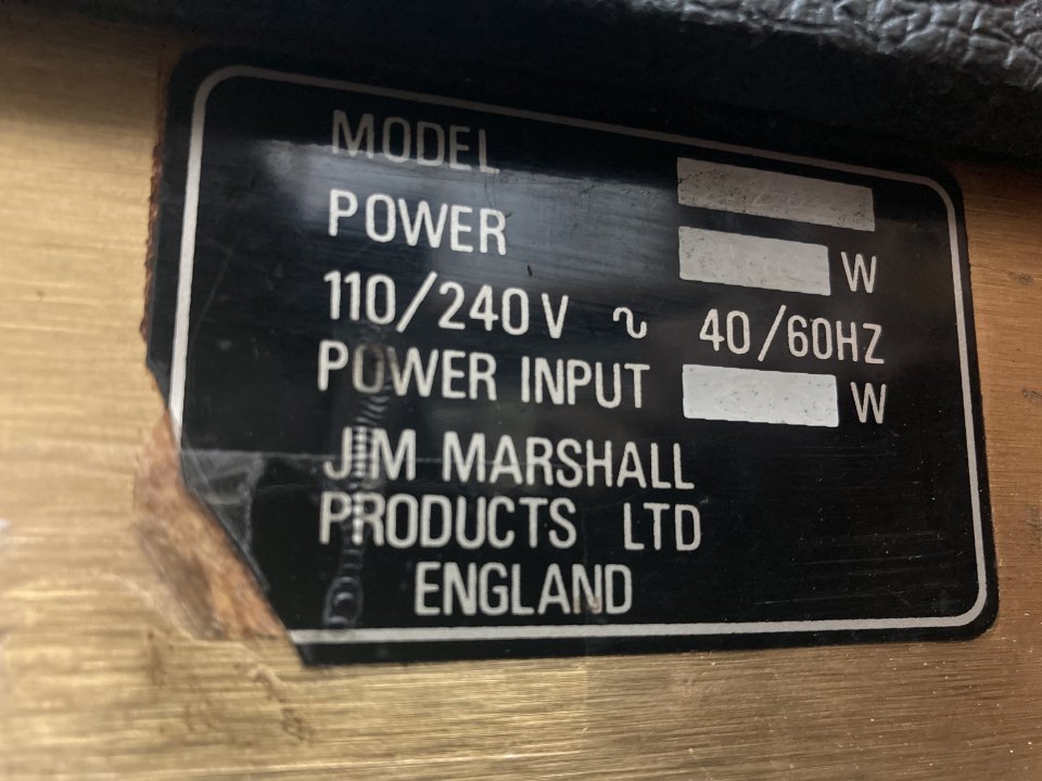 Marshall jmp mkII máster model 100w mod.2203