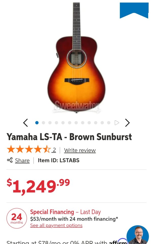 Guitarra Acústica Yamaha LS-TA
