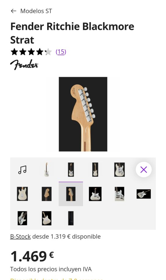 Fender Stratocaster Ritchie Blackmore de segunda mano · Foto 5 de 5 · Cádiz