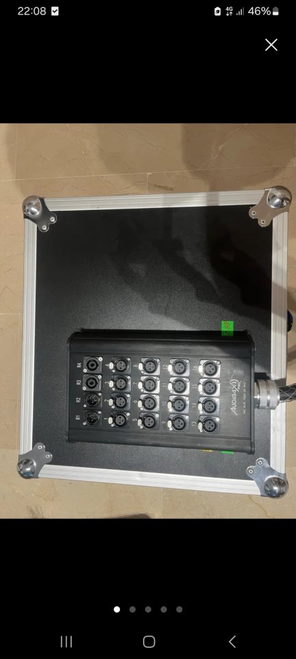 Caja escenario multicore 16/4 canales 30m con fly case