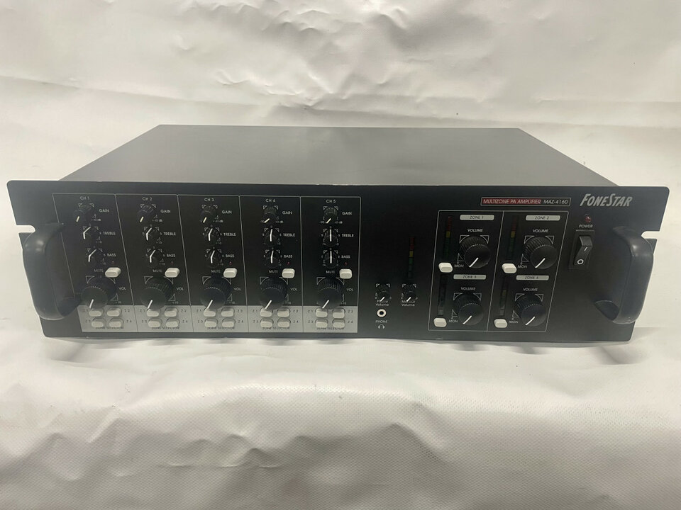 Amplificador multizona de megafonía FONESTAR MAZ-4160