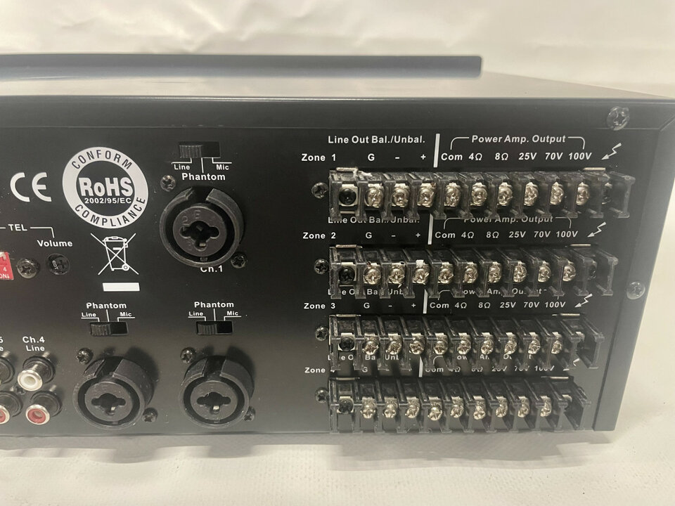 Amplificador multizona de megafonía FONESTAR MAZ-4160