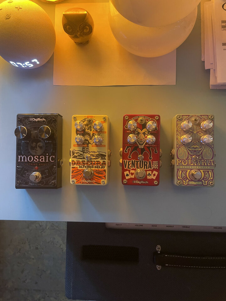 Pedales Digitech: Polara, Obscura, Mosaic, Ventura Vibe
