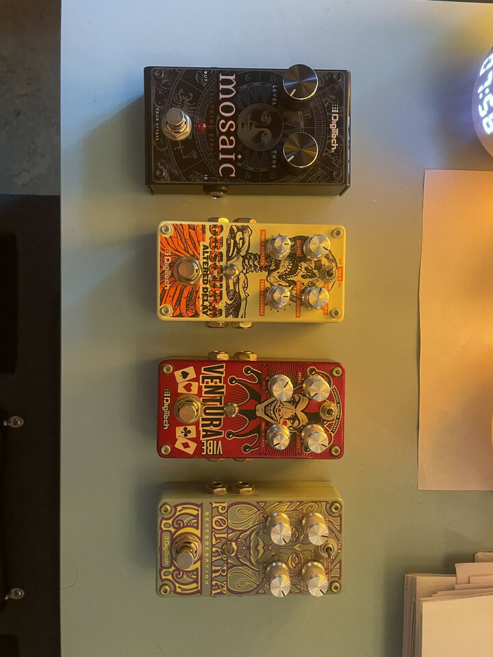 Pedales Digitech: Polara, Obscura, Mosaic, Ventura Vibe