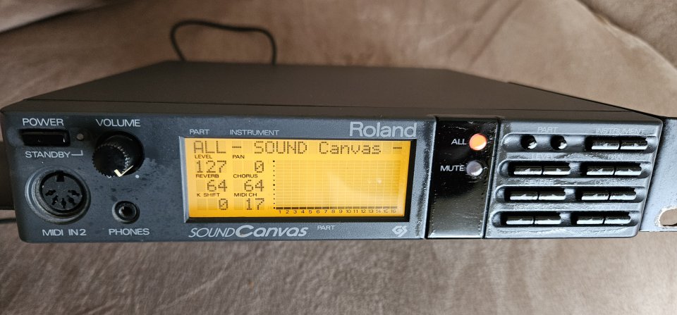 Módulo Roland Sound Canvas SC 55