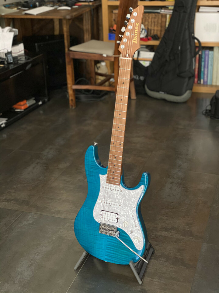 Ibanez AZ2204 TAB Prestige (2018) Transparent Aqua Blue