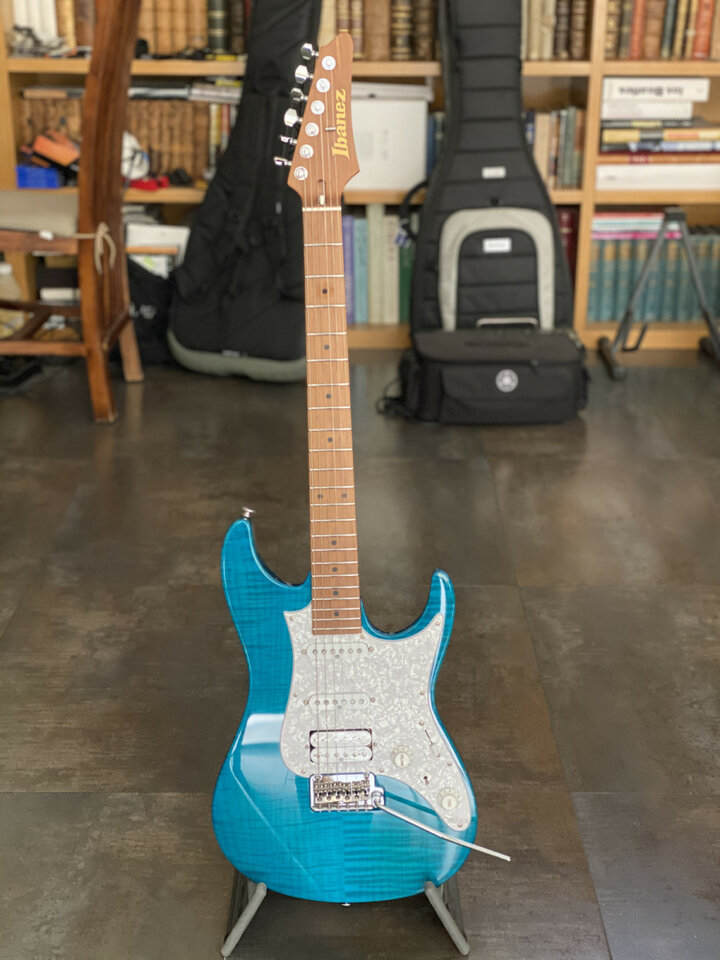 Ibanez AZ2204 TAB Prestige (2018) Transparent Aqua Blue