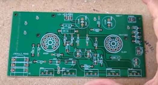 Placa electronica para fabricar amplificador guitarra a valvulas
