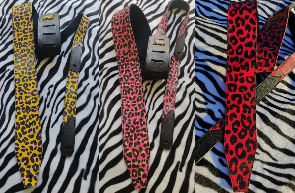 Correas Glam! 100% cuero, guitarra o bajo