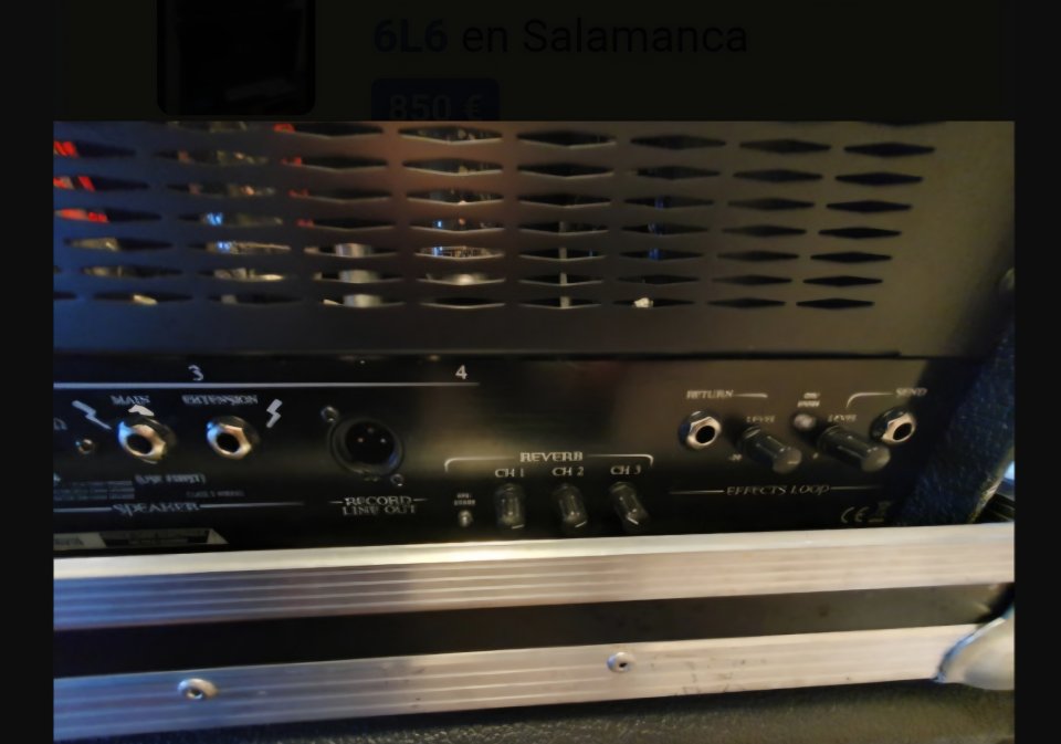 Cabezal de guitarra Egnater Armageddon + pantalla Egnater 4x12 + pedalera