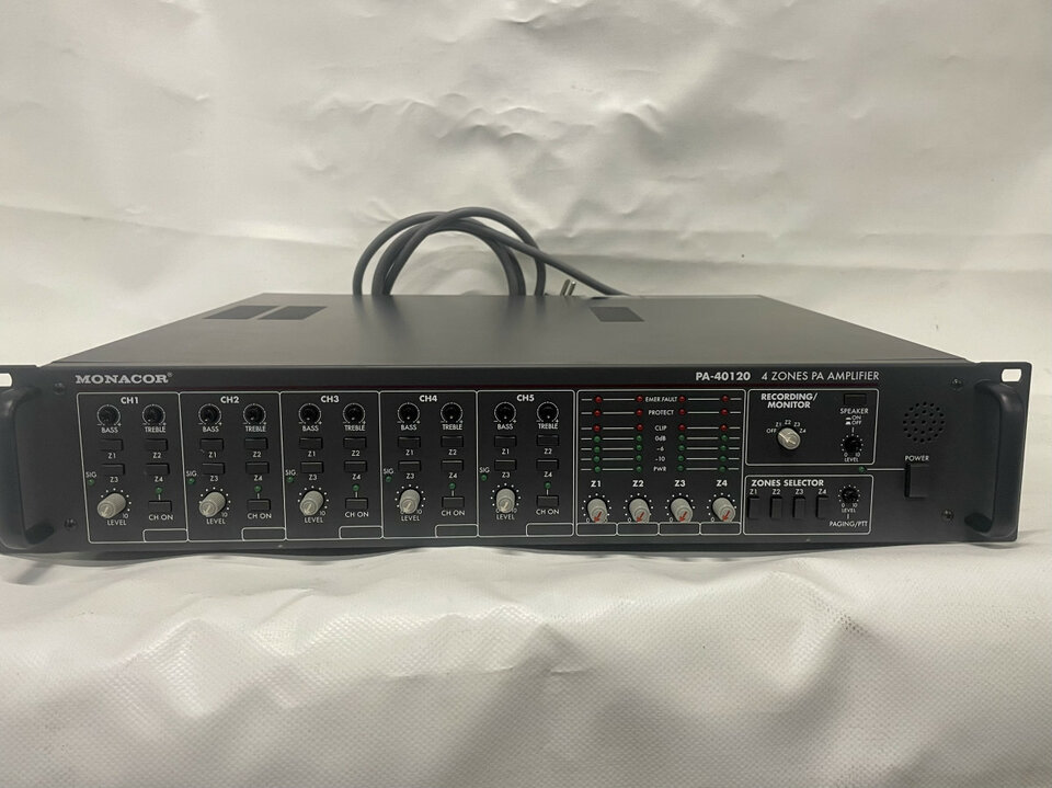 Amplificador de megafonía MONACOR PA-40120