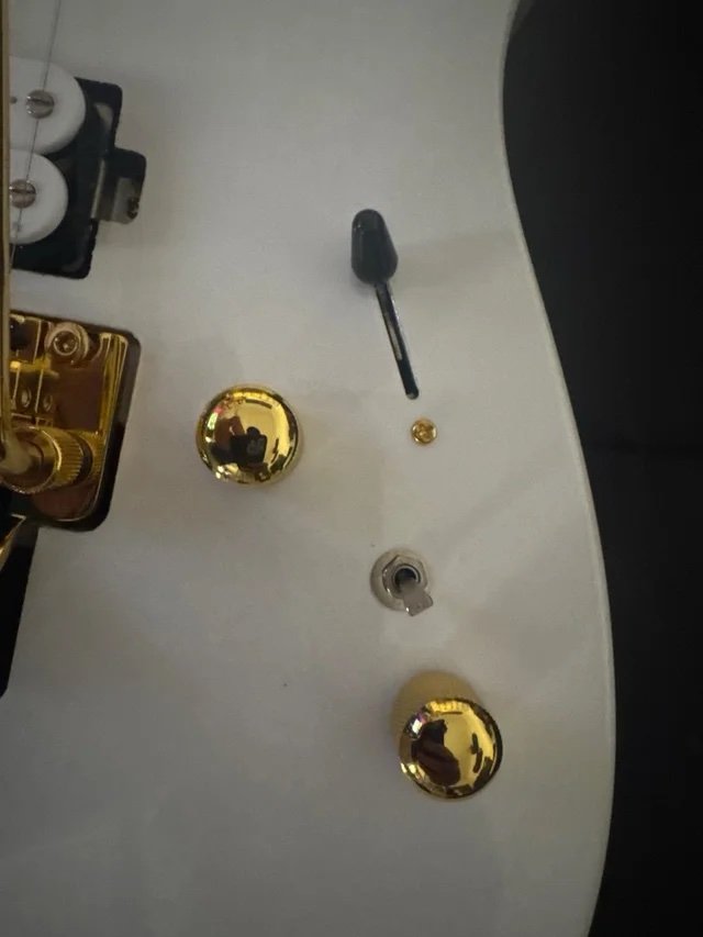 Soloking MS-1 Custom HH Blanca y Dorado