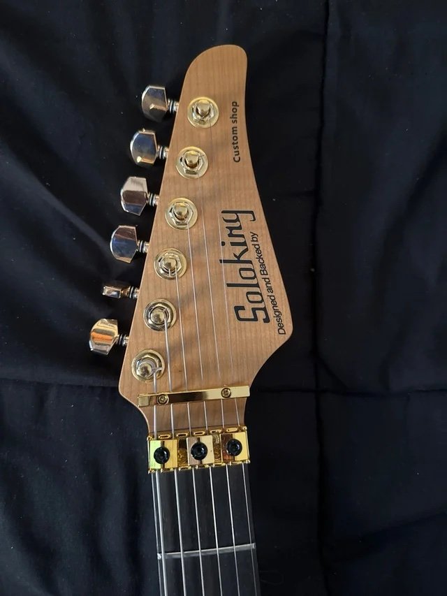 Soloking MS-1 Custom HH Blanca y Dorado