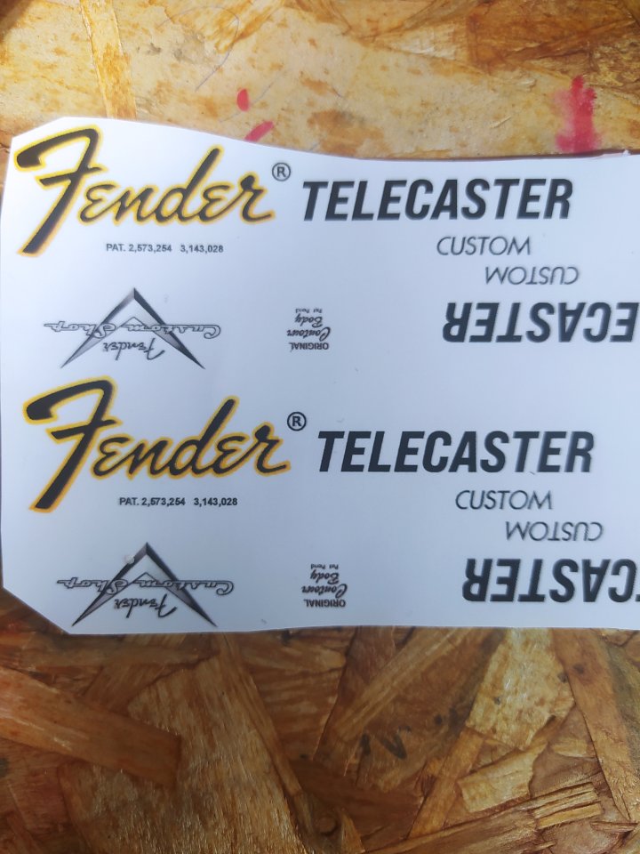 Decal Fender Telecaster