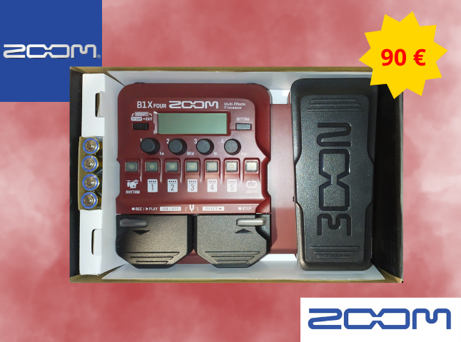 Multiefectos para bajo Zoom B1X FOUR NUEVO SIN USAR