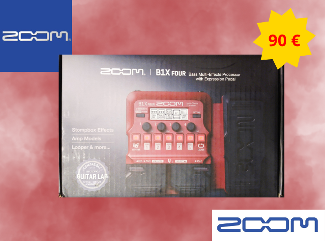 Multiefectos para bajo Zoom B1X FOUR NUEVO SIN USAR