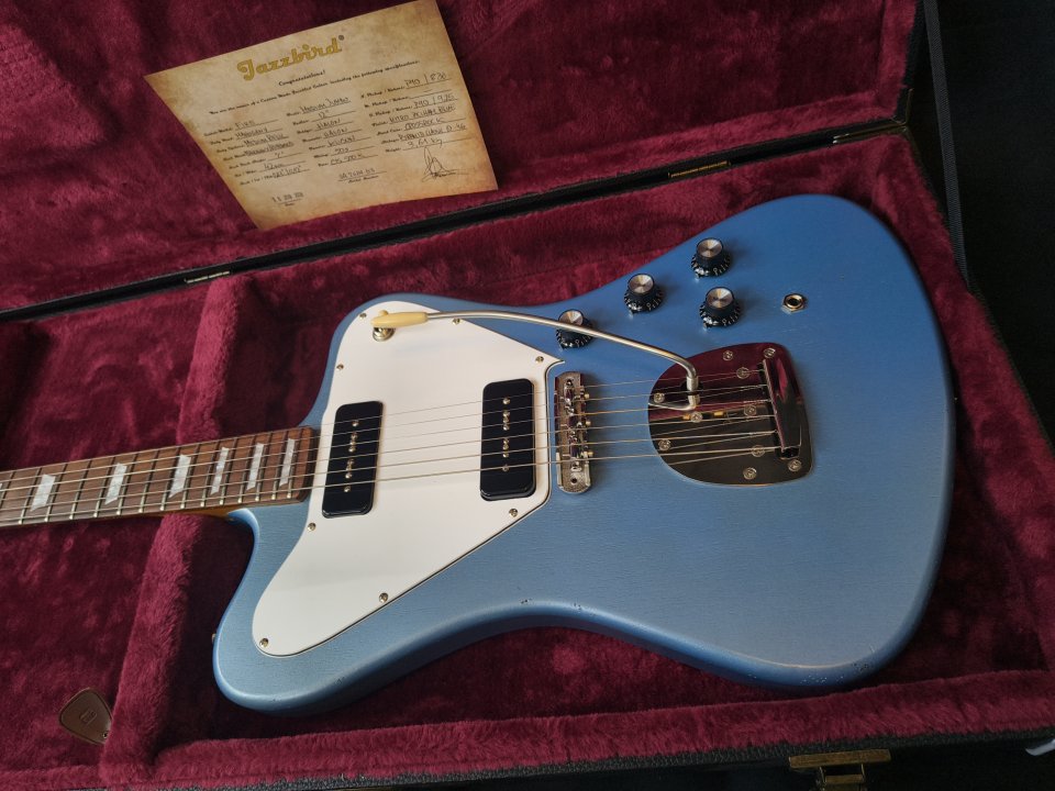 JAZZBIRD Fire Series Pelham Blue P90s by Tetsuo!. de segunda mano · Foto 3 de 8 · Gipuzkoa · 2100 €