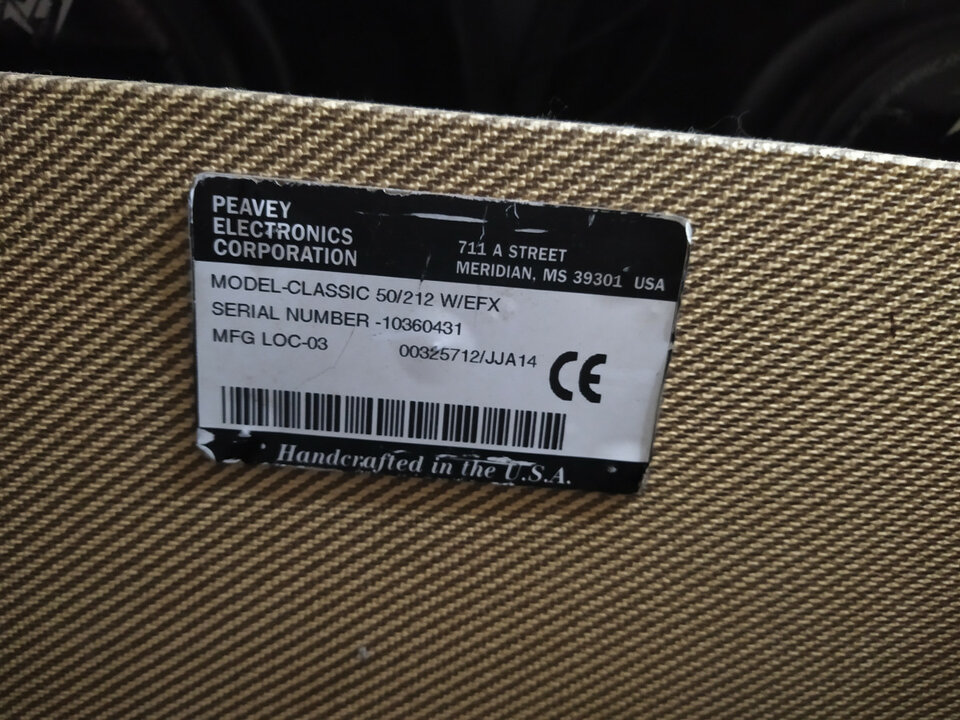 Peavy Classic 50 2/12 USA