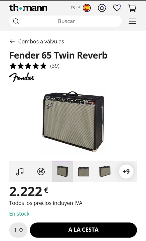 OFERTÓN -60% !!! Fender 65 Twin Reverb Reissue