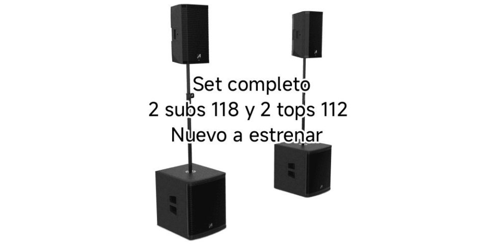 Audibax Pro Concert Set 2400w NUEVO A ESTRENAR LO ABRES TÚ. de segunda mano · Foto 1 de 2 · Badajoz · 1100 €