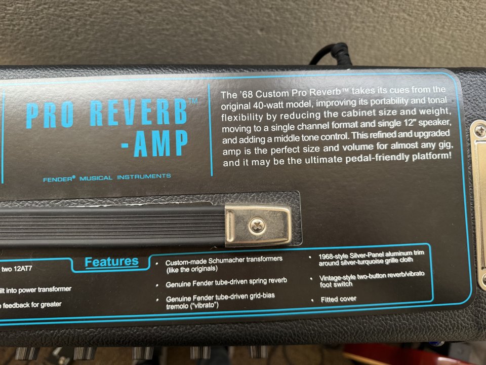 Fender 68 Pro Reverb amp