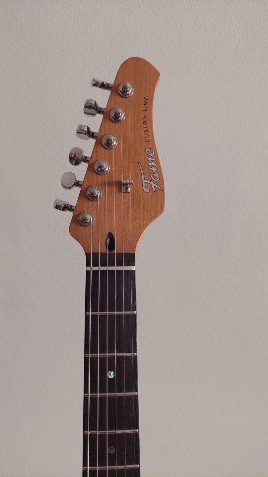 Fame Custom Line HSS RW Worn Vanilla sobre Paisley (Tipo Stratocaster) de segunda mano · Foto 3 de 6 · Barcelona · 560 €