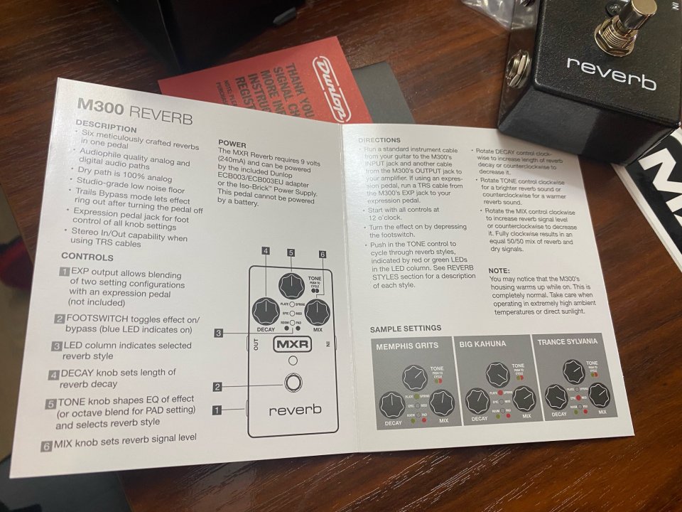 MRX M300 Reverb (nuevo)