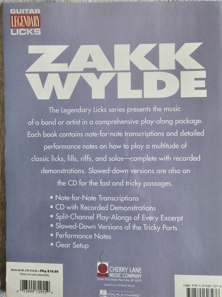 Zakk Wylde – Legendary Guitar Licks