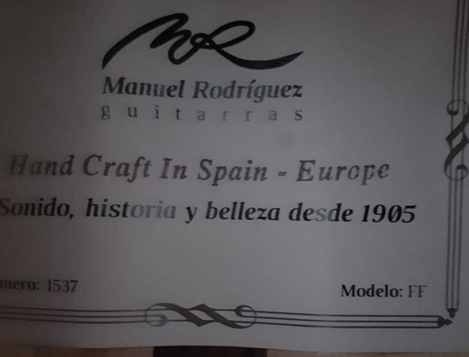Manuel Rodriguez FF Sabicas Prestige de segunda mano · Foto 8 de 9 · Girona · 1750 €