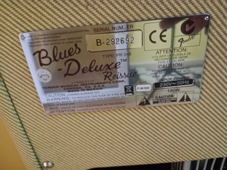 Fender Blues Deluxe Reissue.