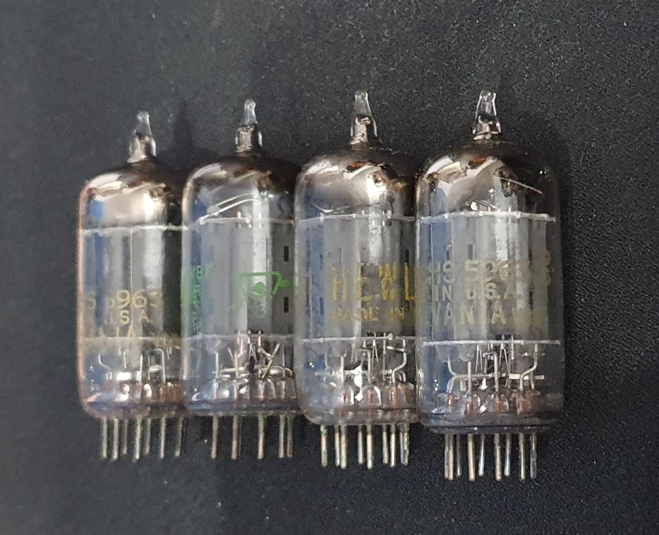 Válvula previo Sylvania NOS 5963 (12AU7 ECC82) tubo hifi de segunda mano · Foto 2 de 2 · Alicante · 55 €