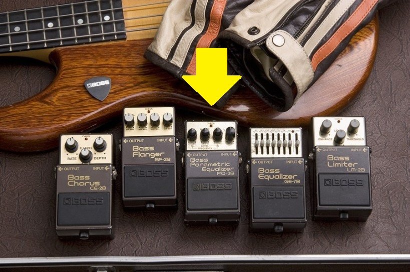 BOSS PQ-3B Bass Parametric EQ (el más buscado!) de los años 90s