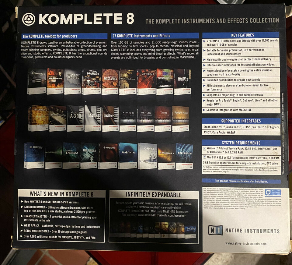 Maschine Studio + Komplete 8 + Cuenta completa NATIVE INSTRUMENTS